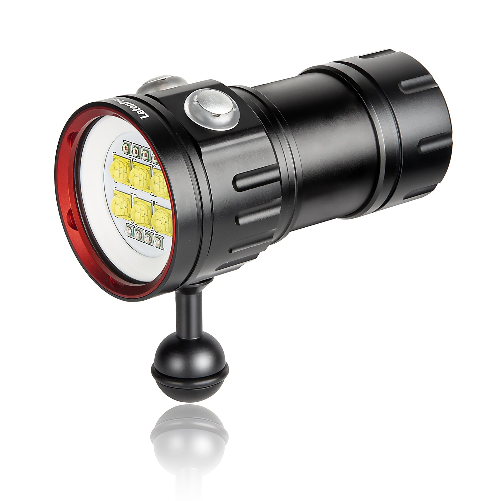 dive flashlight rechargeable LetonPower Sealion B24 Dive Light Underwater Waterproof Flashlight 9000 Lumens!