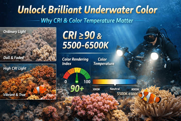 Why Your Underwater Videos Still Look Dark — Understanding CRI and Color Temperature