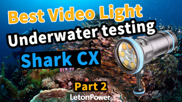 Underwater Comparison Review: LetonPower Shark CX vs Asafee DRC01 Core Focus of the Video
