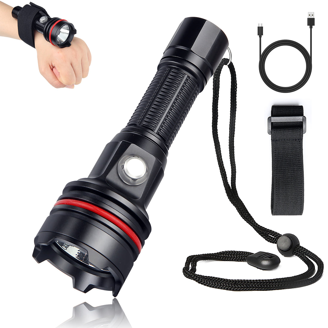 Submariner 14S Diving Flashlight (2000 Lumens/Spotlight Diving Light)