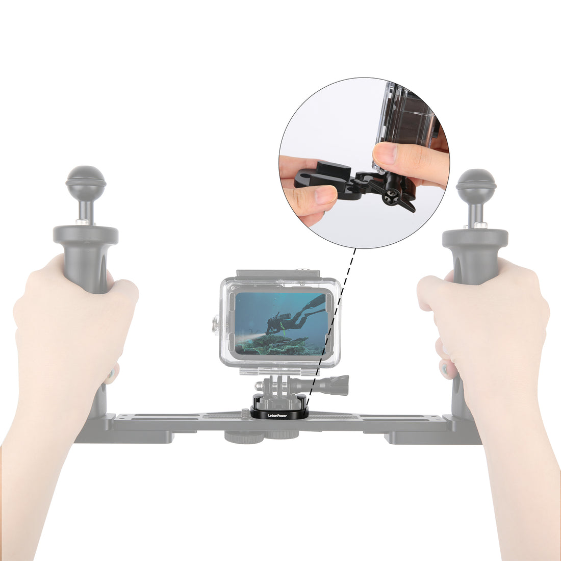 Waterproof housing base adapter