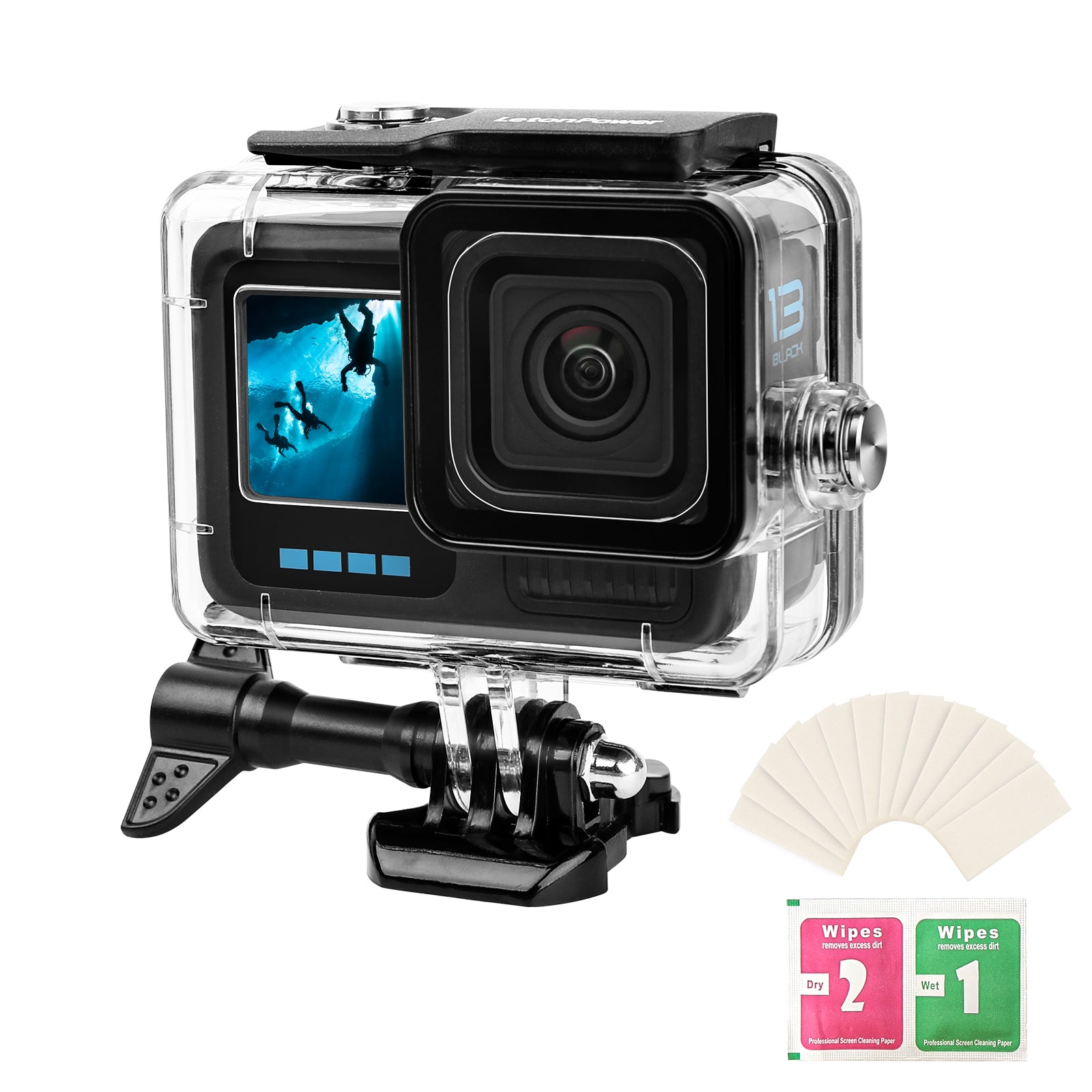 Waterproof diving housing for GoPro HERO13/12/11/10/9