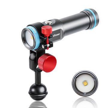 LetonPower Tynny-13FD 2200LM Underwater Video Light with YS Mount