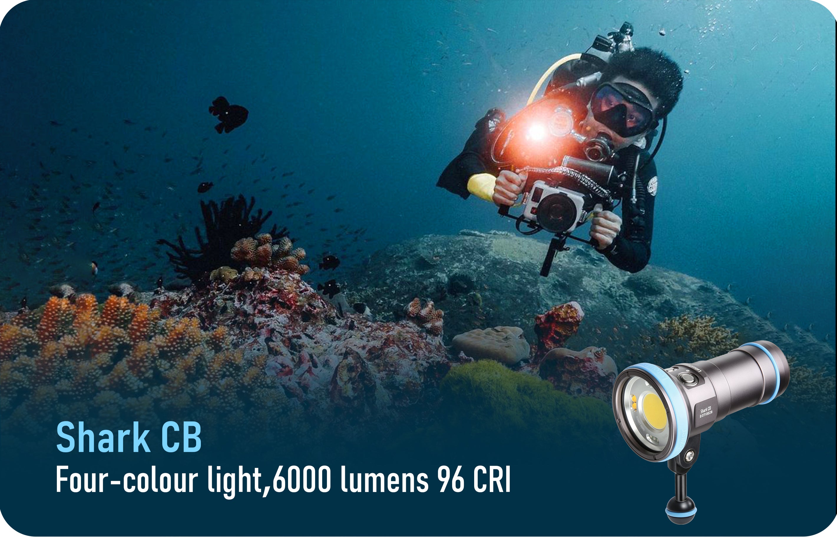 Diving Light, LetonPower 2000Lumens Underwater Light