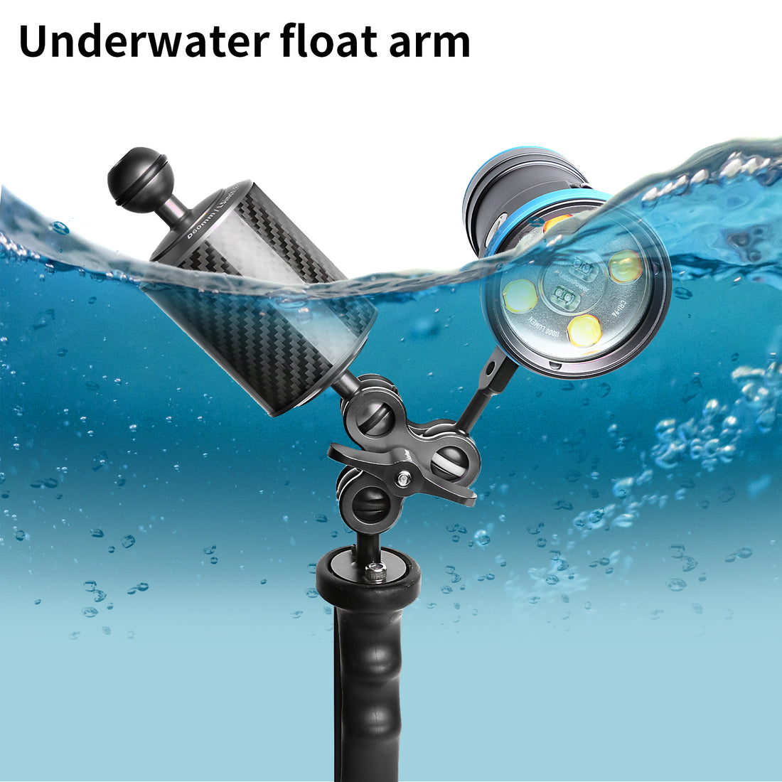 LetonPower Underwater Float Arm Lightweight, Durable, High Buoyancy for Diving Gear（Two packs）