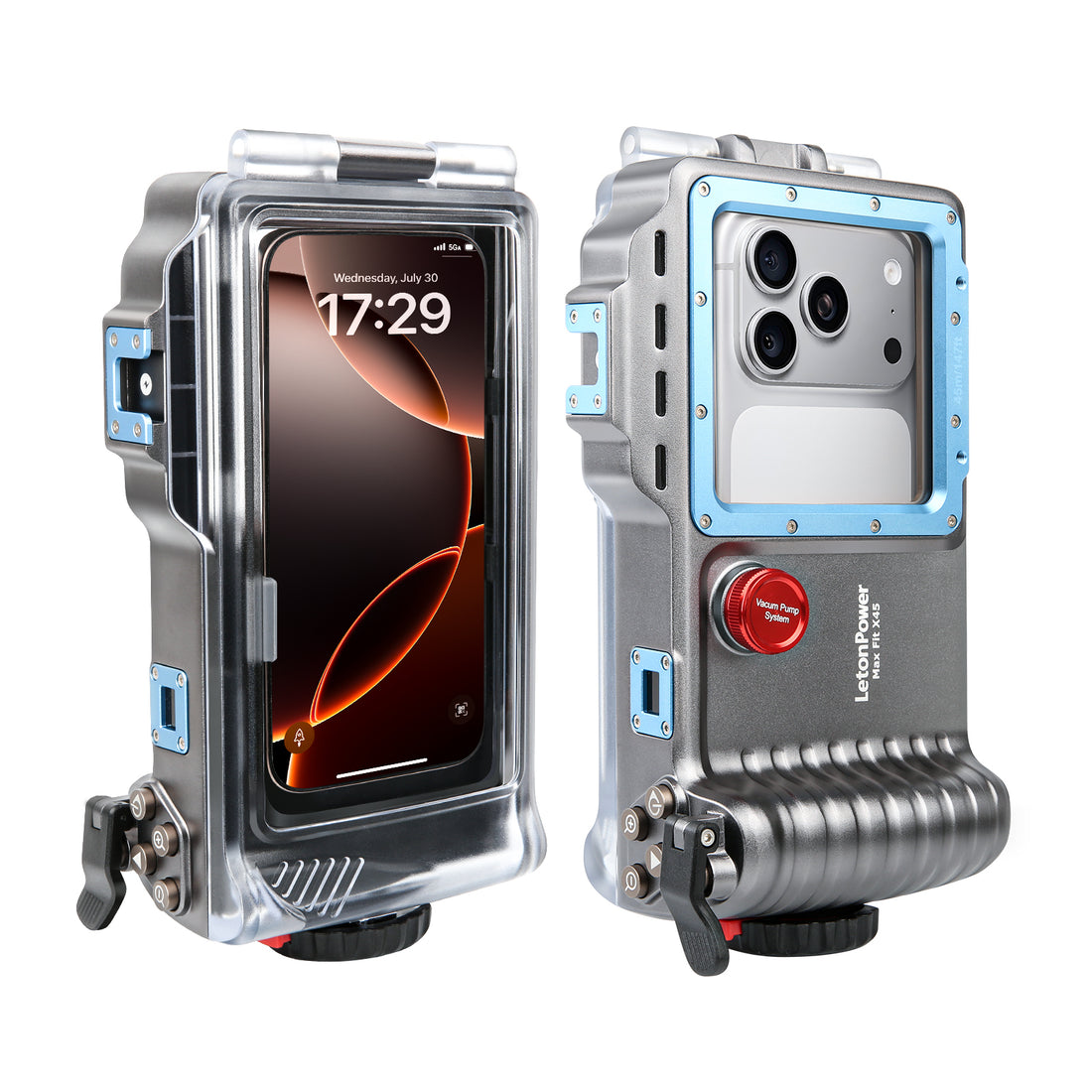 Blue waterproof phone case