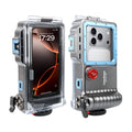 Blue waterproof phone case