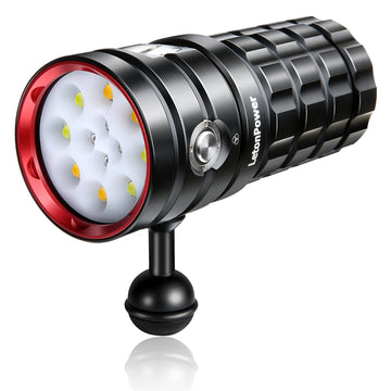 Turbo S Pro Underwater Video Light (13000 Lumens/Floodlight Diving Light)