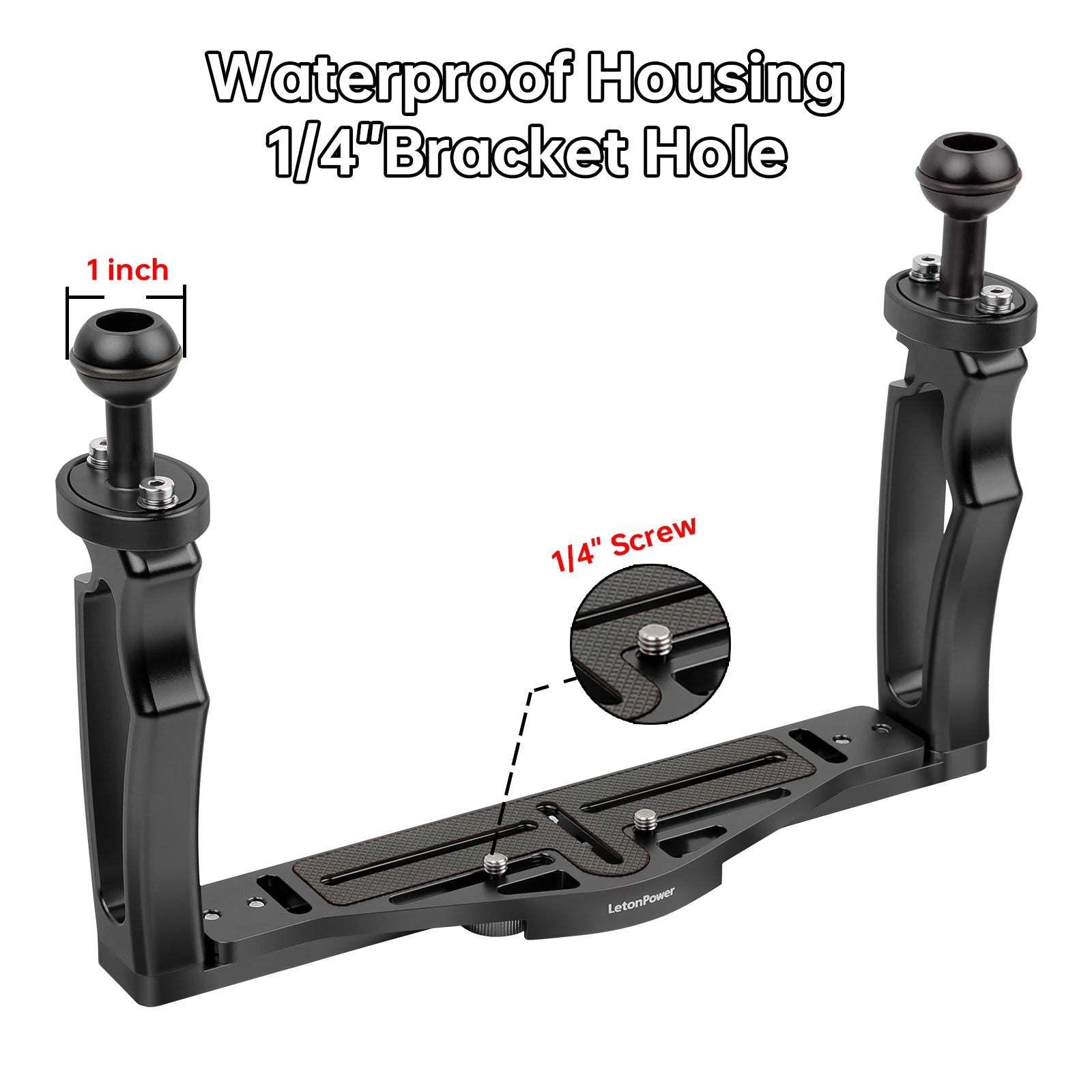 Waterproof Housing1/4"Bracket Hole