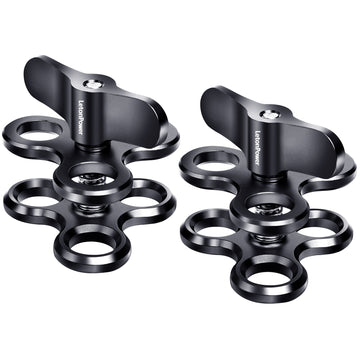 LetonPower Ball Clamp Rust-Resistant, Sturdy & Lightweight Diving Mount（Two packs）