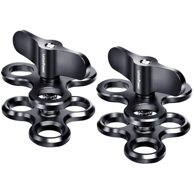 LetonPower Ball Clamp Rust-Resistant, Sturdy & Lightweight Diving Mount（Two packs）